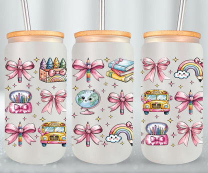Back to School - glass can