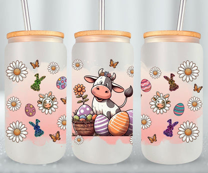 Cow Easter Day-10289 - glass can