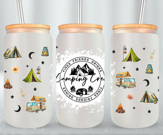 Adventure Camping - glass can