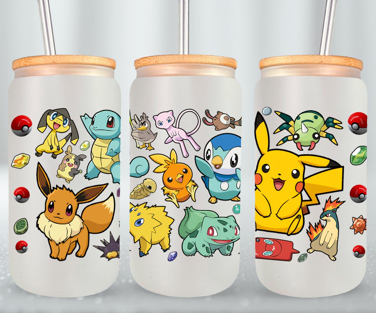 Pokemon - glass can