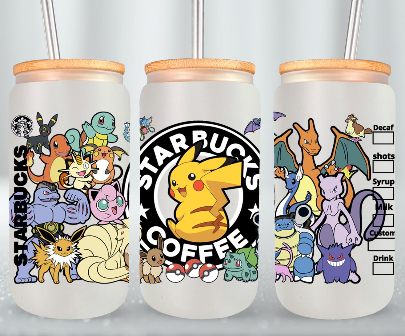 Pokemon - glass can