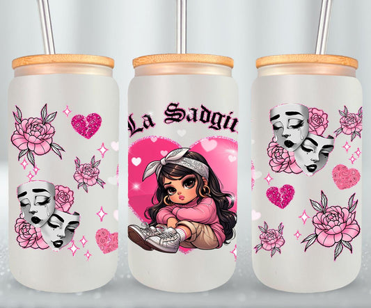 Las Sad Girl-10143 - glass can