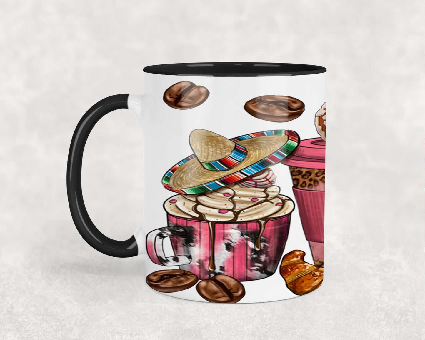 Cafecito y Chisme Mexican Girl-10059 - mugs