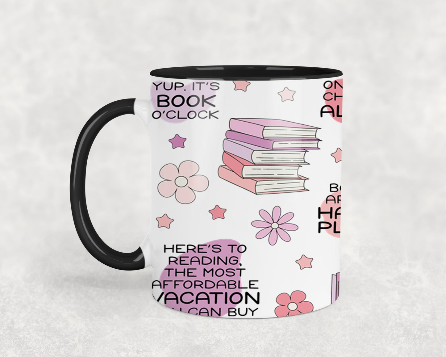 Floral Book Affirmation FULL-9975 - mugs