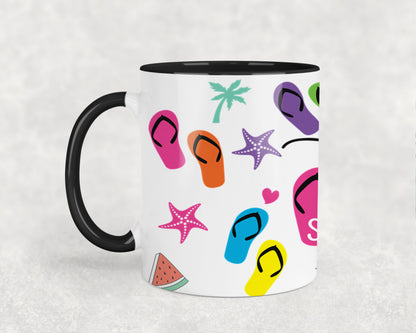 Hello Summer Flip Flops-10641 - mugs