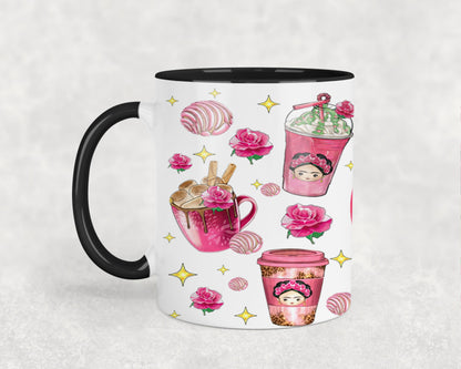 Cafecito y Chisme Mexican Girl-10058 - mugs