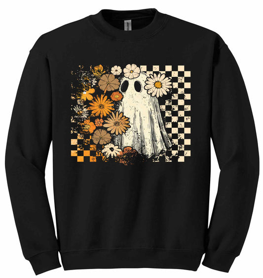 Ghost Trick or Treat Pink - sweatshirt