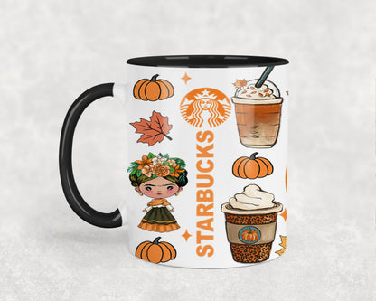 Autumn Mexican Girl-11063 - mugs