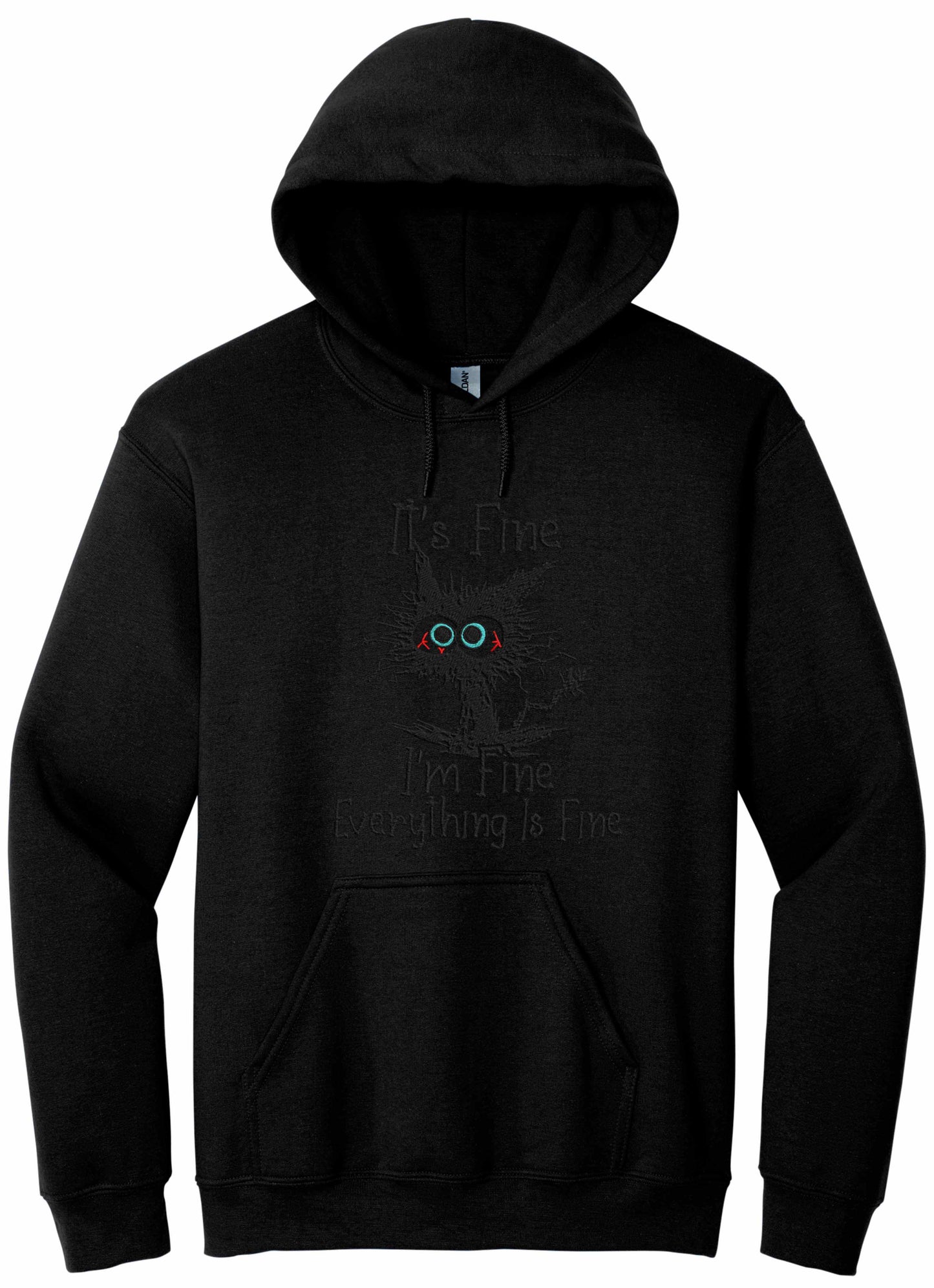 Embroidered I'm Fine - hoodie