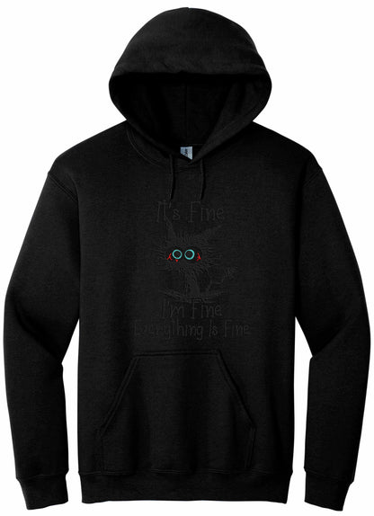 Embroidered I'm Fine - hoodie