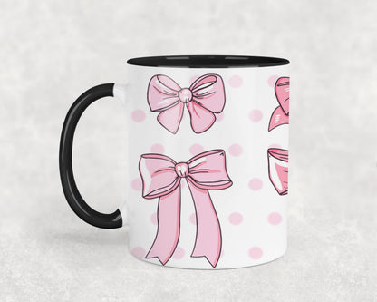 Pink Bow-9987 - mugs