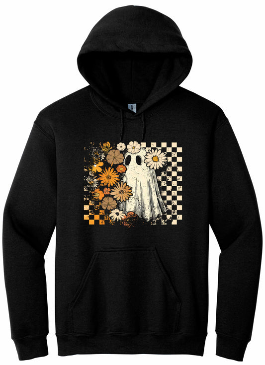 Ghost Trick or Treat Pink - hoodie