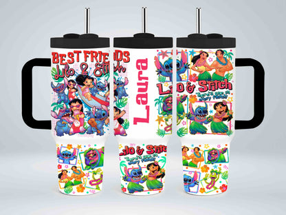 Personalized Alien Best Friends - tumbler