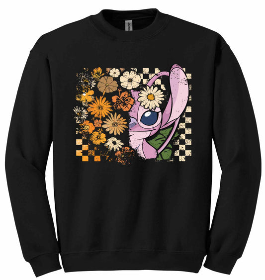 Trick or Treat Pink Alien-11071 - sweatshirt