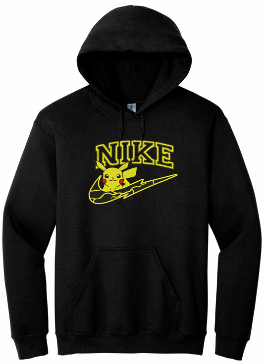 Pikachu Embroidered Logo - hoodie
