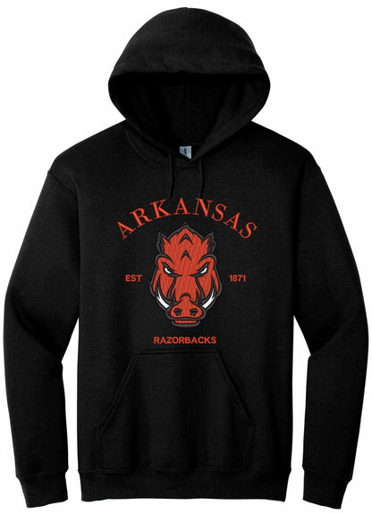 RAZORBACKS EMBROIDERED - hoodie