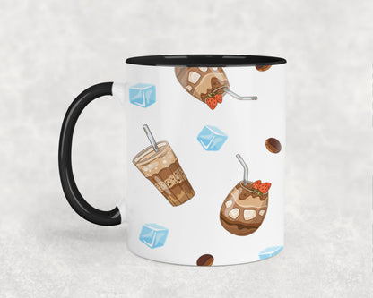 Fueled by Iced Coffee and Anxiety - mugs