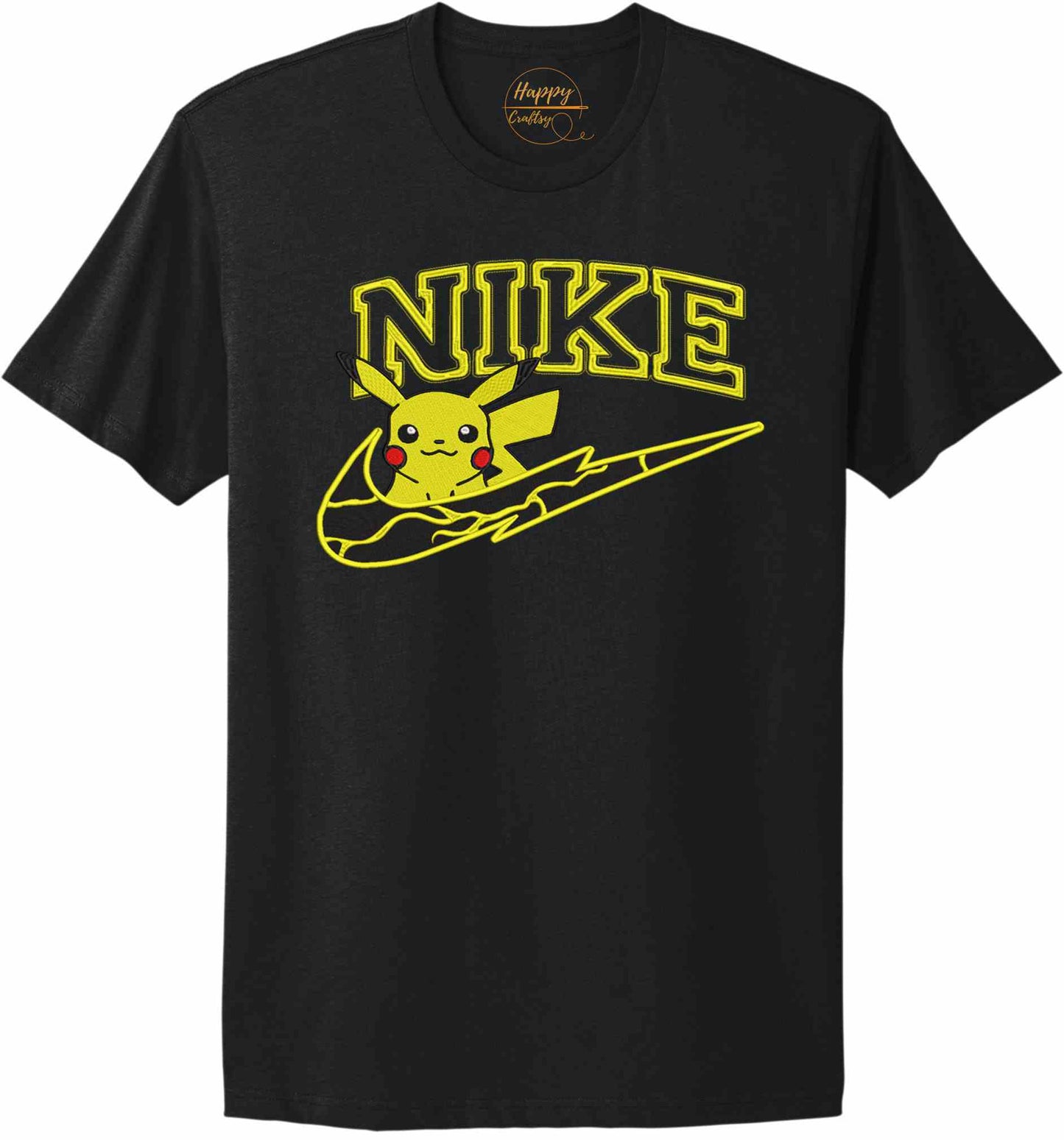 Pikachu Embroidered Logo-10776 - t-shirt