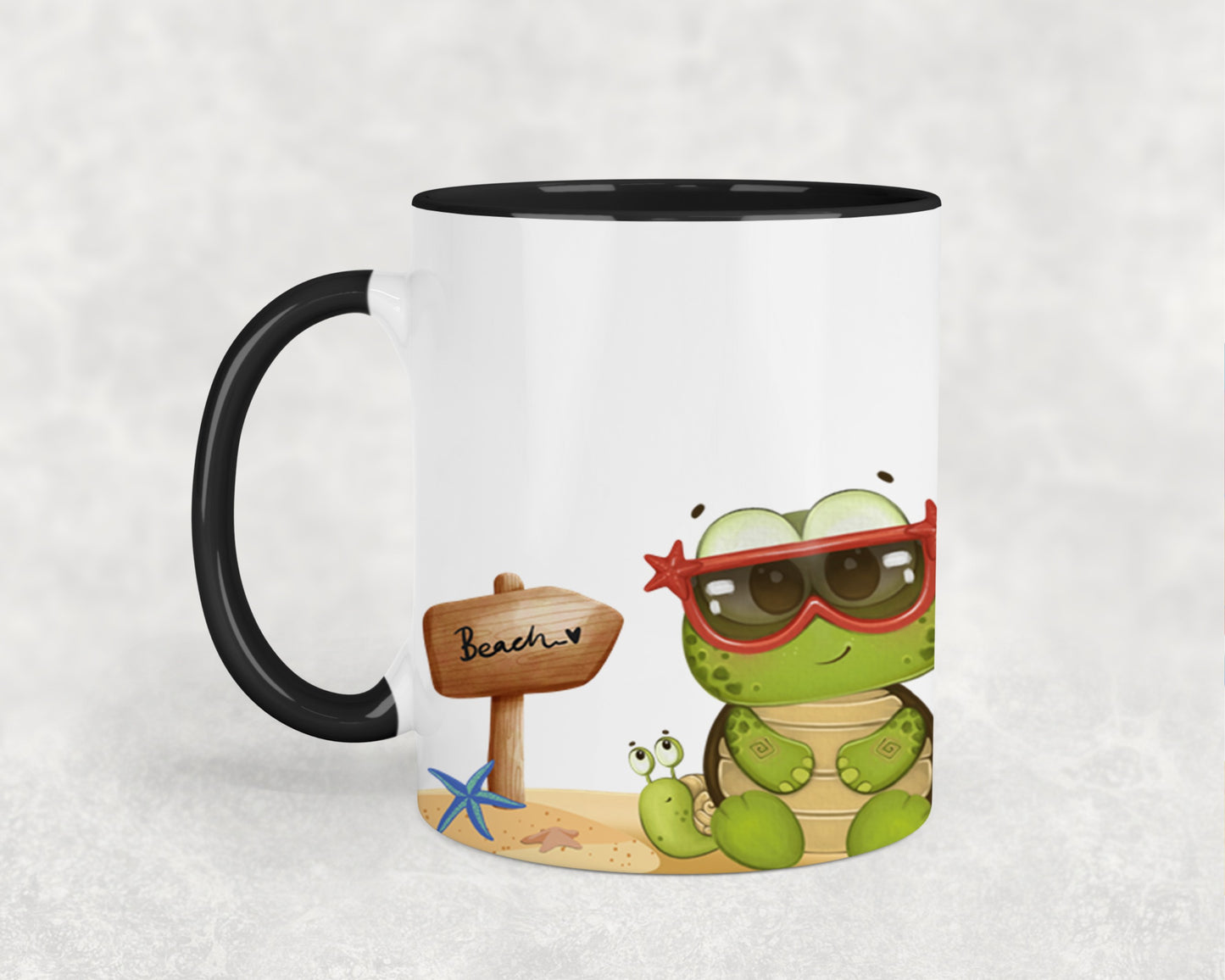 Frog on The Beach -10681 - mugs
