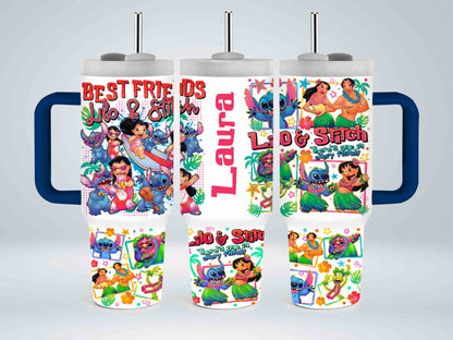 Personalized Alien Best Friends - tumbler