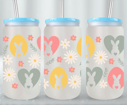 Easter Rabbits-10343 - glass can