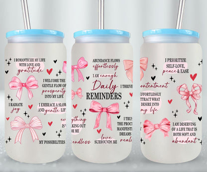 Coquette Daily Reminders-10250 - glass can