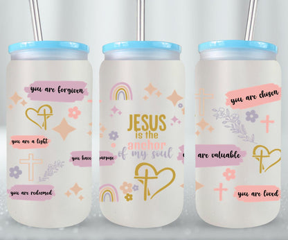 Jesus is the Anchor of my Soul-10211 - glass can