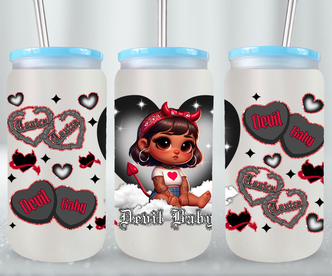 Devil Baby-10131 - glass can