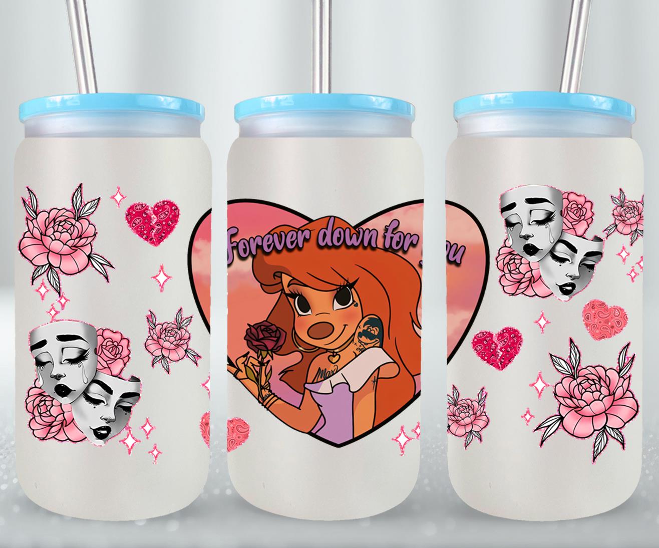 Cholos Cartoon-10160 - glass can