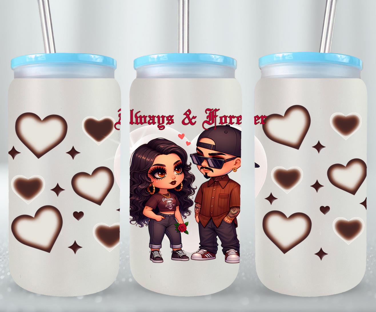 Always and Forever-10112 - glass can