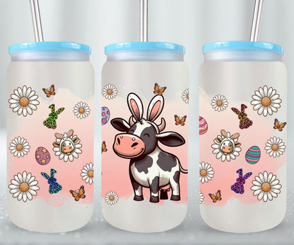 Cow Easter Day-10304 - glass can