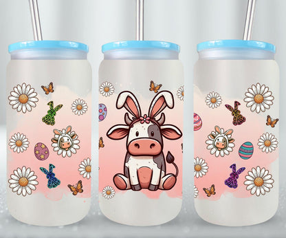 Cow Easter Day-10303 - glass can