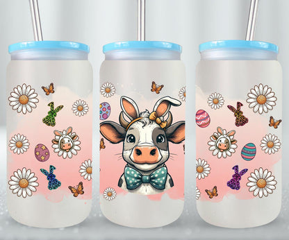 Cow Easter Day-10300 - glass can