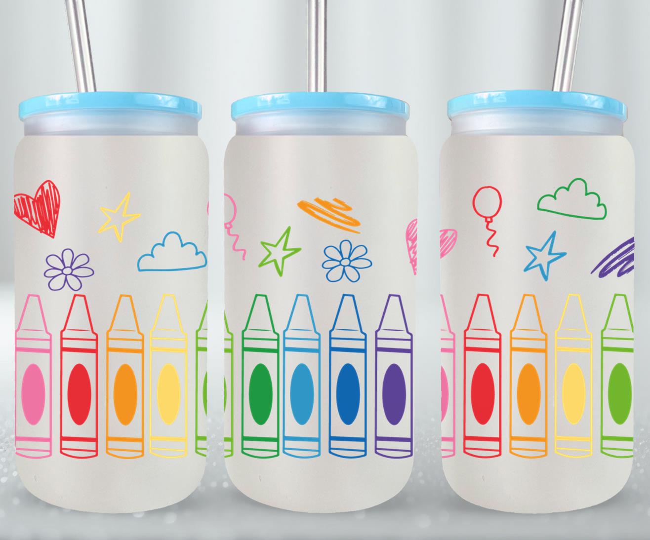 Back to School - glass can