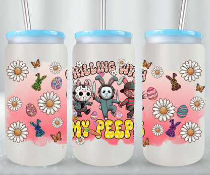 Easter Horror Killer-10331 - glass can