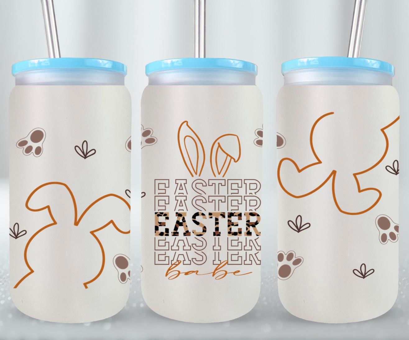 Easter Babe-10456 - glass can