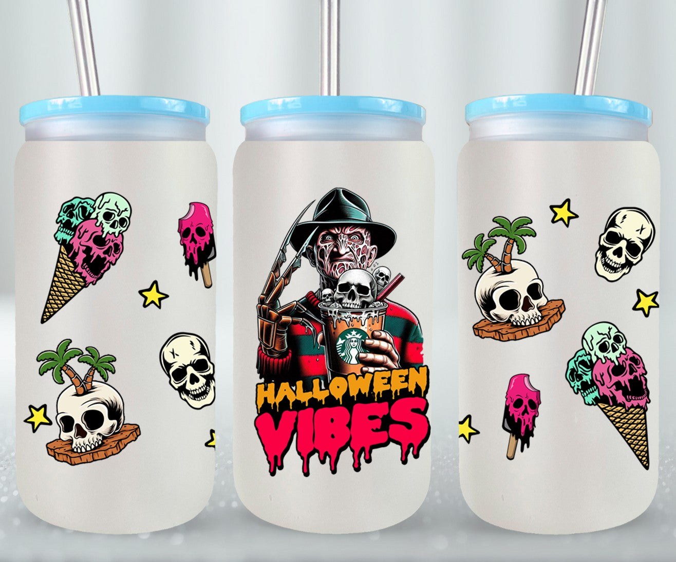 Halloween Vibesr-10748 - glass can