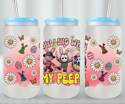 Easter Horror Killer-10334 - glass can