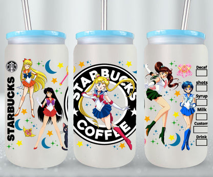 Moon Girls-9939 - glass can