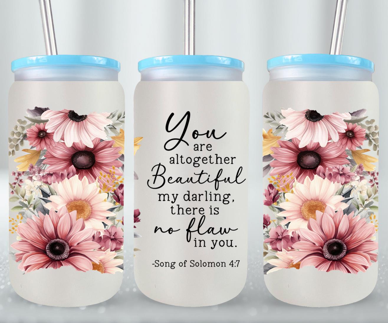 You Are Beautiful-10233 - glass can