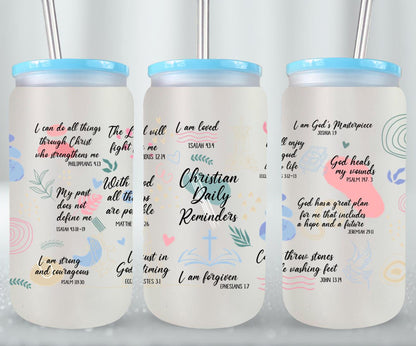 Christian Daily Reminders-10192 - glass can