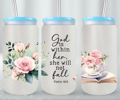 God Is Within Her-10204 - glass can