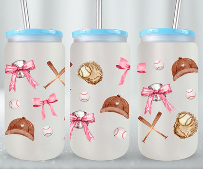 Baseball Coquette-10243 - glass can