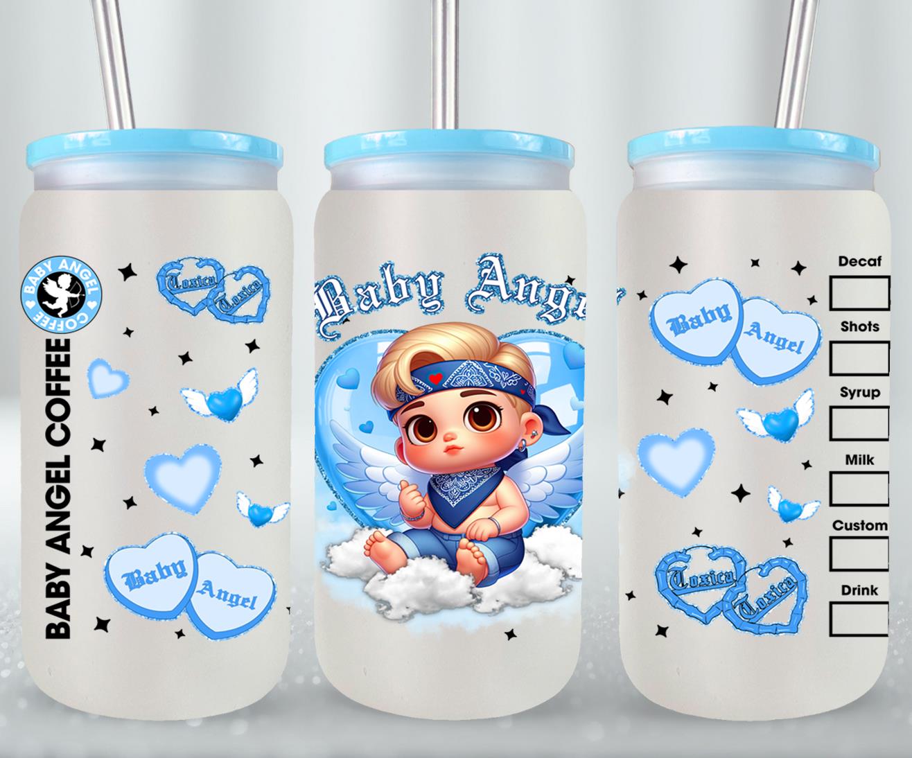 Angel Baby-10118 - glass can