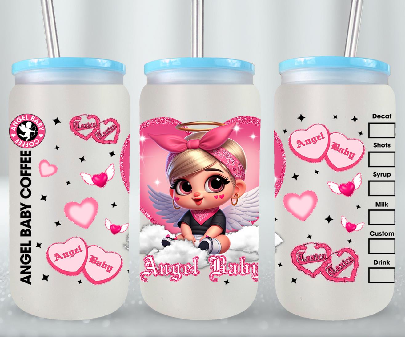 Angel Baby-10121 - glass can