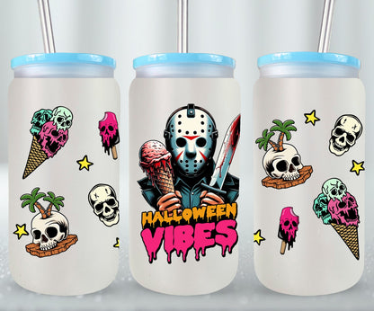 Halloween Vibes - glass can