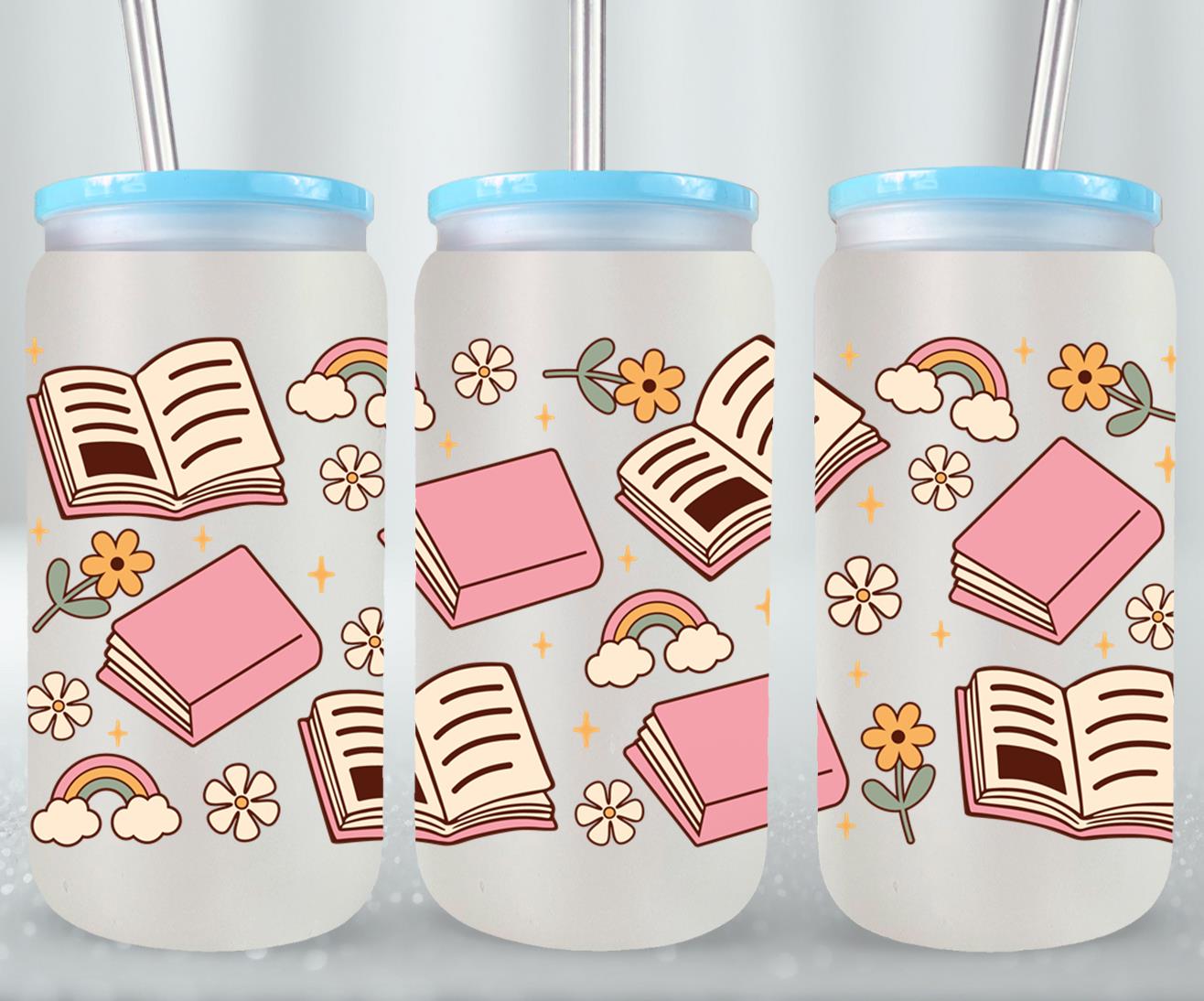 Book Floral-9968 - glass can