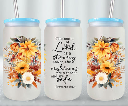 The Lord Is A Strong Tower-10225 - glass can