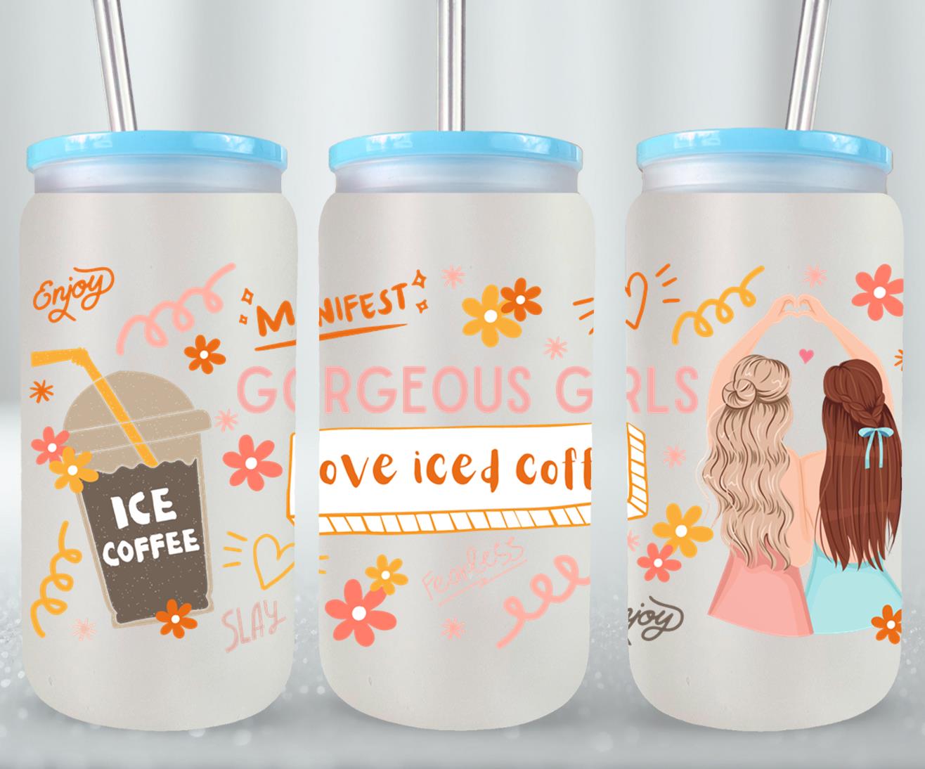 Gorgeous Girls - glass can