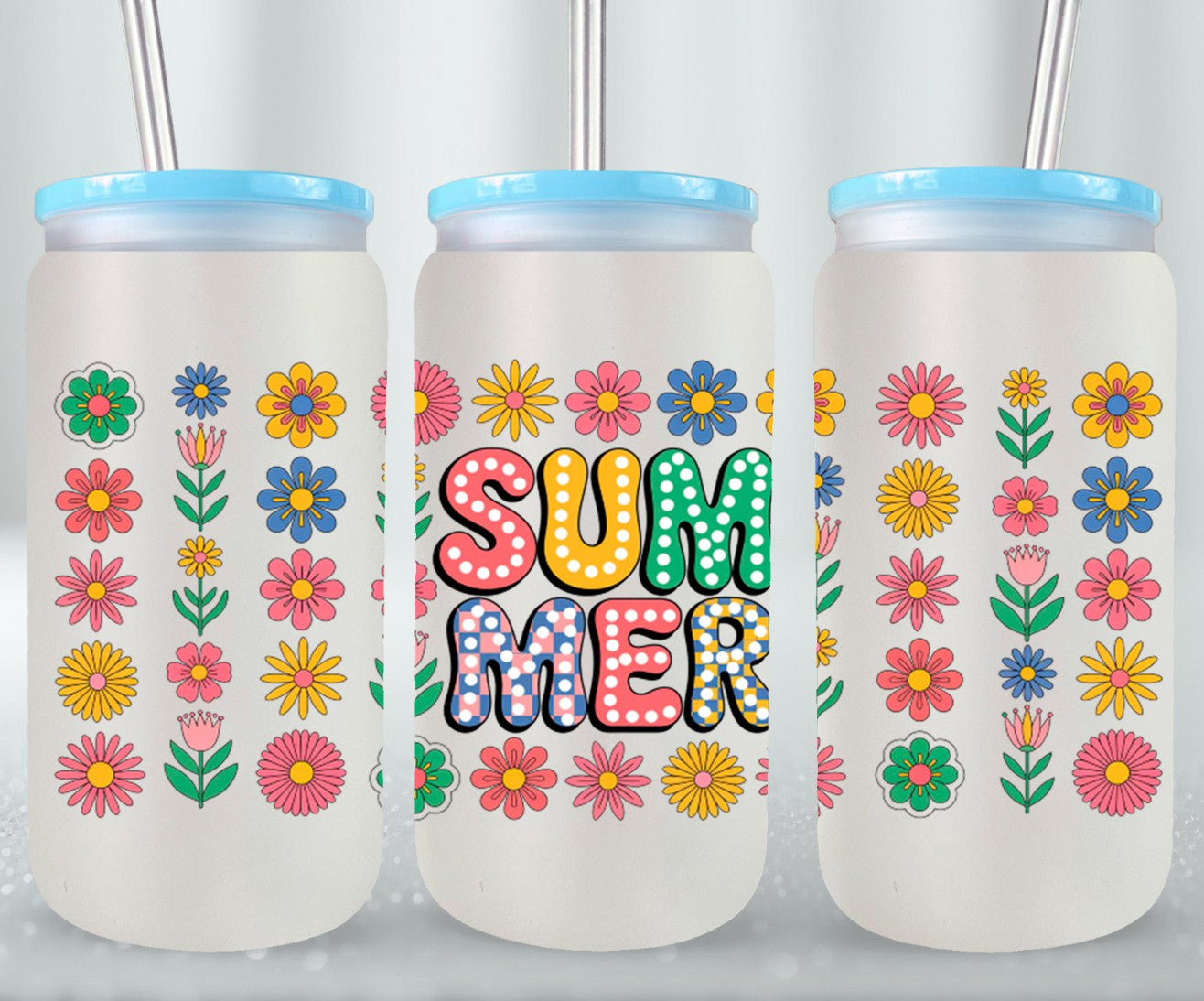 Summer Floral-10669 - glass can